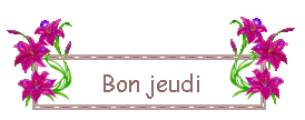 Gif animé Bon jeudi fleurs
